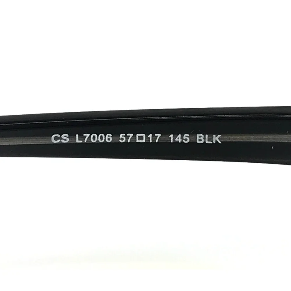 Lantis Optical Eyeglasses Frames CS L7006 BLK Black Rectangle Full Rim 57-17-145